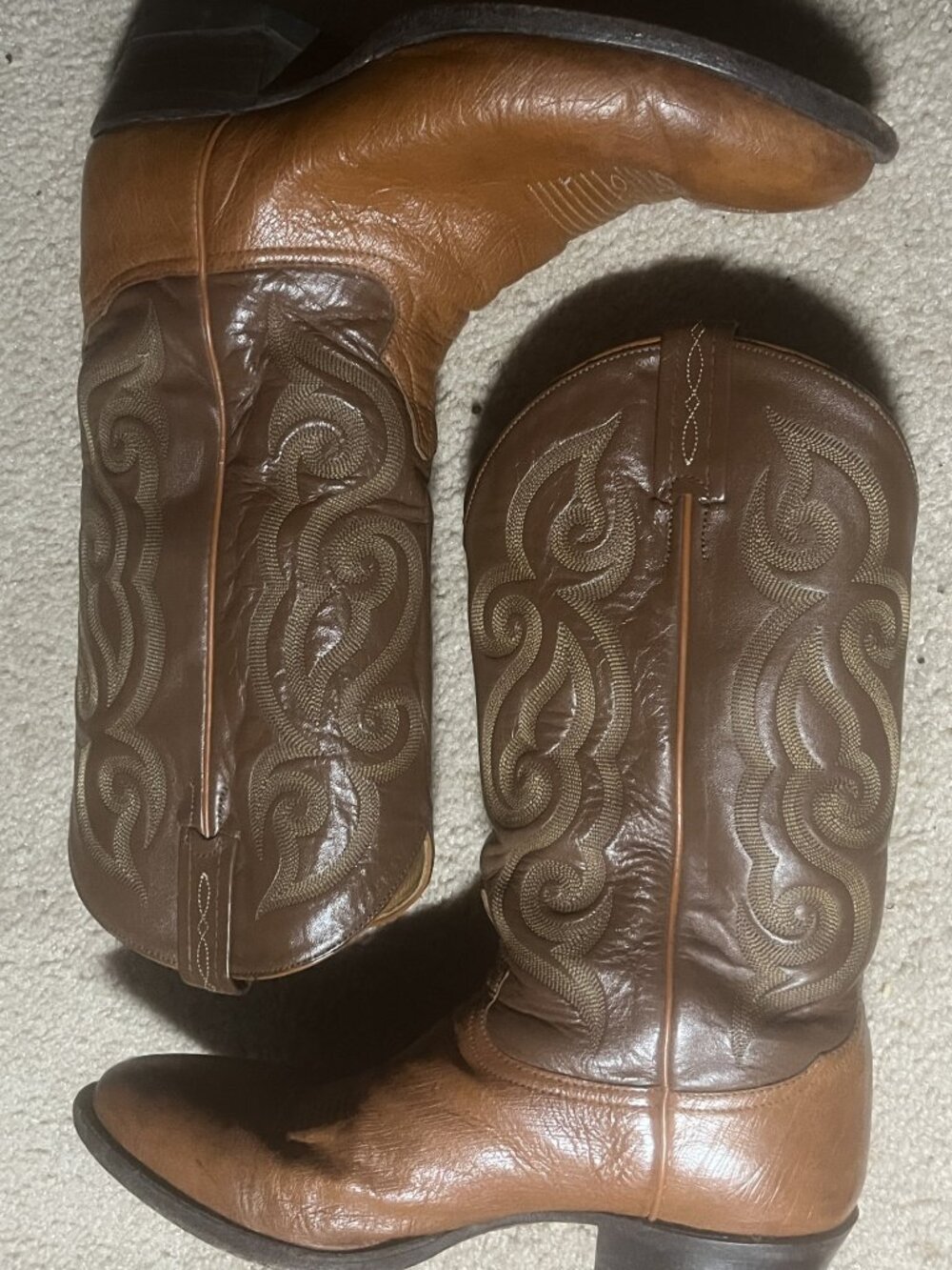Like new Tony Lama Smooth Quill Ostrich Skin Men's Size 11 Western/Cowboy boots